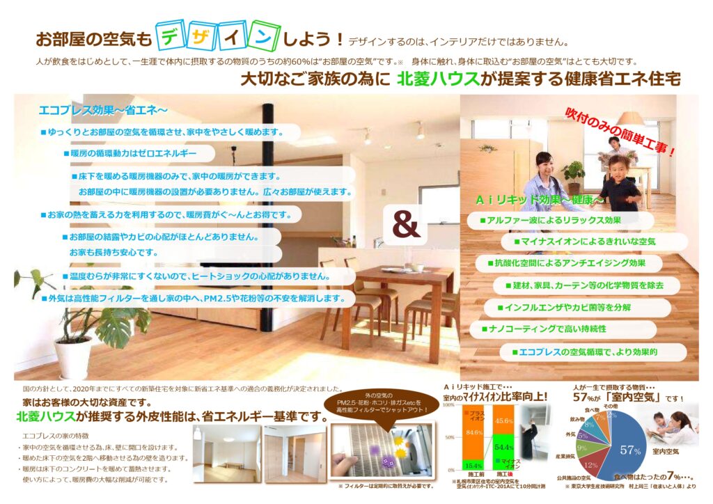 エコブレス&AIリキッドで省エネ健康住宅♪