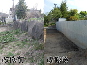 コンクリート 土留擁壁工事